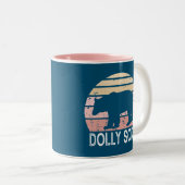 Dolly Sods Wilderness Retro Bär Zweifarbige Tasse (VorderseiteRechts)