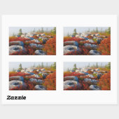 Dolly Sods Wilderness wird mit Nebel Landschaftlic Rechteckiger Aufkleber (Blatt)