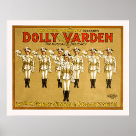 Dolly Varden - Vintages Theaterstück Poster
