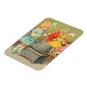 Dolly Wäsche Girl Vintag Playing Puppen Niedlich Magnet (Linke Seite)