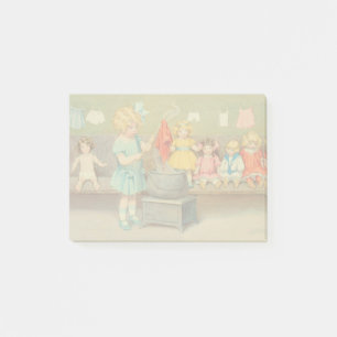 Dolly Wäsche Girl Vintag Playing Puppen Niedlich Post-it Klebezettel