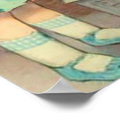 Dolly Wäsche Girl Vintag Playing Puppen Niedlich Poster (Ecke)