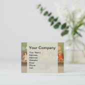 Dolly Wäsche Girl Vintag Playing Puppen Niedlich Visitenkarte (Stehend Vorderseite)