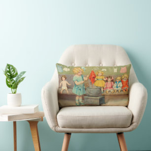 Dolly Waschmädchen Vintage Spielpuppen Süß Lendenkissen