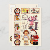 DollyDingle Kitty Paper Dolls Weihnachten (Vorne/Hinten)