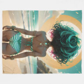 Dollz Sunset Fleecedecke (Vorderseite (Horizontal))