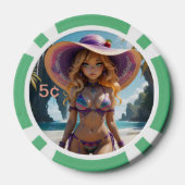 Dollz von: Svace 03 5 Löwe Poker Chip (Rückseite)