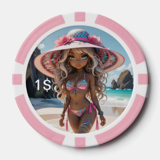 Dollz von: Svace 04 1$ Poker Chip (Vorderseite)