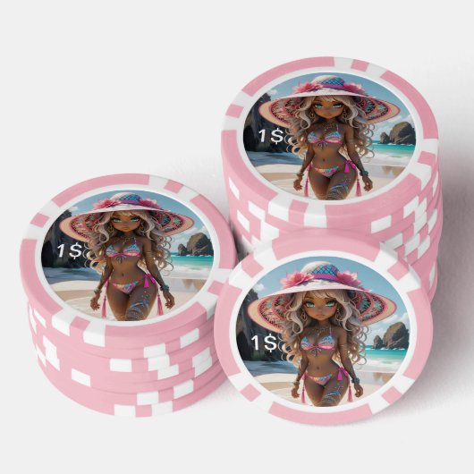 Dollz von: Svace 04 1$ Poker Chip (Stapel)