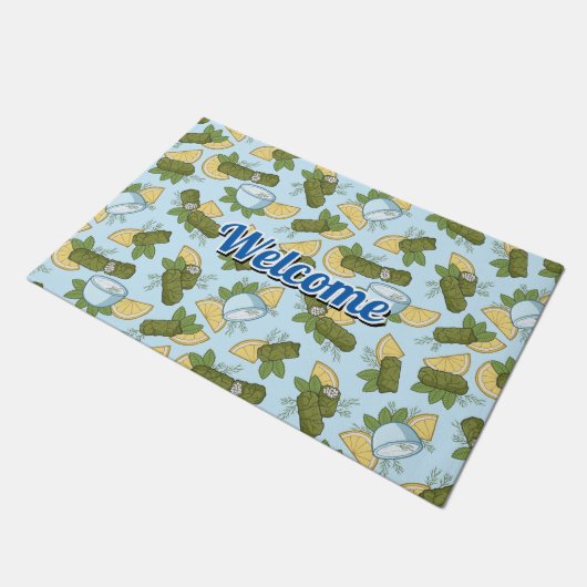 Dolmadakia Pattern Doormat Fußmatte (Schrägansicht)
