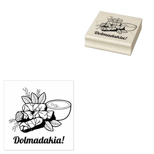 Dolmadakia Rubber Briefmarke Gummistempel (Stempel)