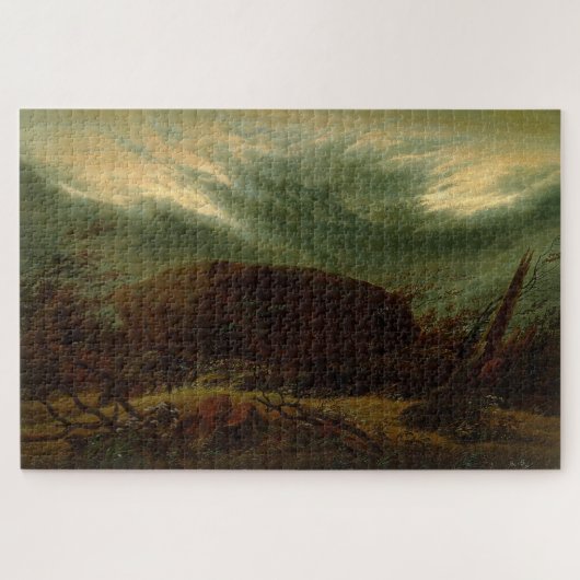 Dolmen im Herbst - Caspar David Friedrich Puzzle (Horizontal)