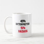Dolmetscher Badass Kaffeetasse (Links)