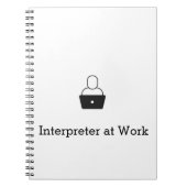 Dolmetscher bei Work Spiral Notepad Notebook Notizblock (Vorderseite)