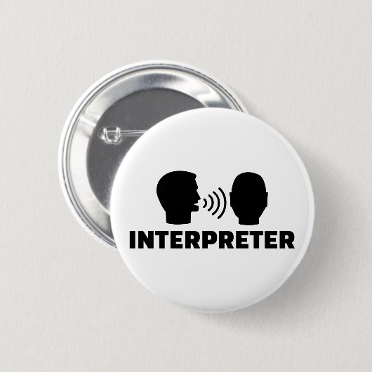 Dolmetscher Button (Vorne & Hinten)