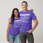 Dolmetscher Noun Translation Specialist Linguist T-Shirt (Unisex)