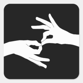 Dolmetscher Quadratischer Aufkleber