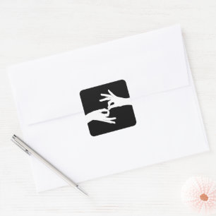 Dolmetscher Quadratischer Aufkleber