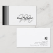 Dolmetscher Special SkillsServices CursiveMonogram Visitenkarte (Vorne/Hinten)