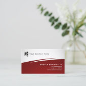 Dolmetscher Spezialkenntnisse Abstrakt Red Zig Zag Visitenkarte (Stehend Vorderseite)