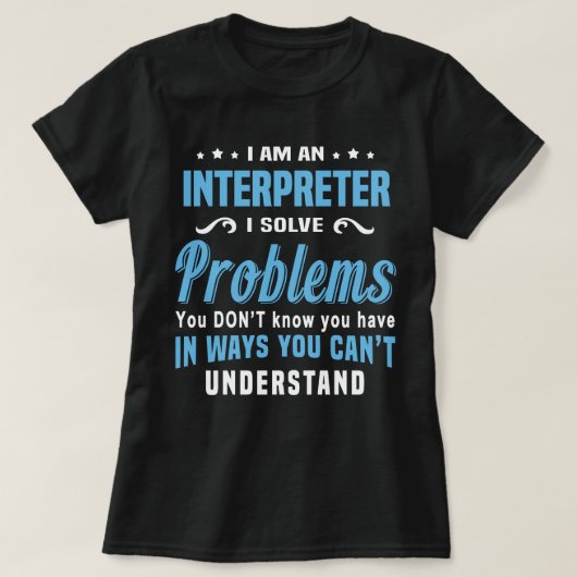 Dolmetscher T-Shirt (Design vorne)