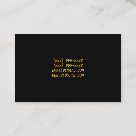 Dolmetscher Translator Business Card Visitenkarte (Rückseite)