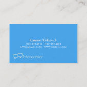 Dolmetscher, Übersetzer, Visitenkarte (Rückseite)