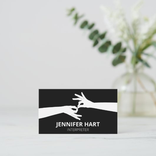 Dolmetscher Visitenkarte (Stehend Vorderseite)