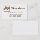 Dolmetscher-Visitenkarte-1 Visitenkarte (Vorne/Hinten)