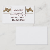Dolmetscher-Visitenkarte-3 Visitenkarte (Vorne/Hinten)