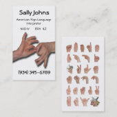 Dolmetscher-Visitenkarte-4 Visitenkarte (Vorne/Hinten)