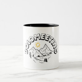 DOLOMEETING ZWEIFARBIGE TASSE