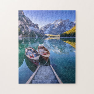 Dolomit-Alpen des Braies See- , Italien Puzzle