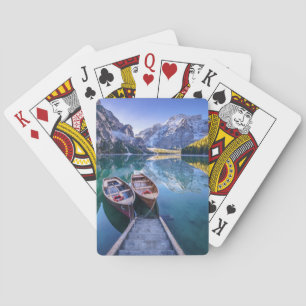 Dolomit-Alpen des Braies See- , Italien Spielkarten