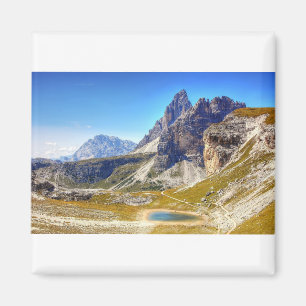 Dolomit drei Zinnen Magnet