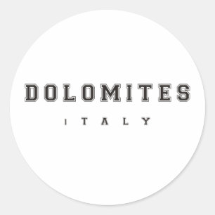 Dolomit Italien Runder Aufkleber