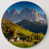 Dolomitdorf im Fallknopf Button (Vorderseite)
