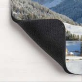 Dolomitdorf in Winter mousepad (Ecke)