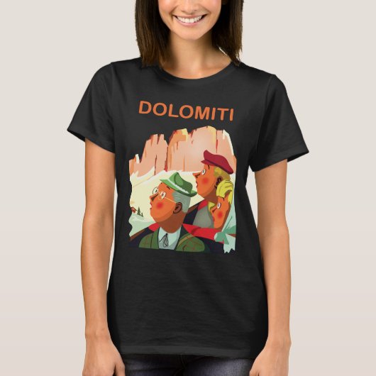 Dolomiten Alpen T-Shirt (Vorderseite)