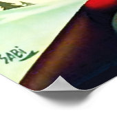 Dolomiten Alpen, Touristen in Sightseeing Poster (Ecke)