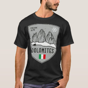 Dolomiten Berg Italien Emblem   T-Shirt