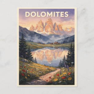 Dolomiten Berg Italien Vintage Postkarte