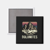 Dolomiten Berge Dolomitische Alpen Klettern Wander Magnet (Vorderseite/Rückseite)