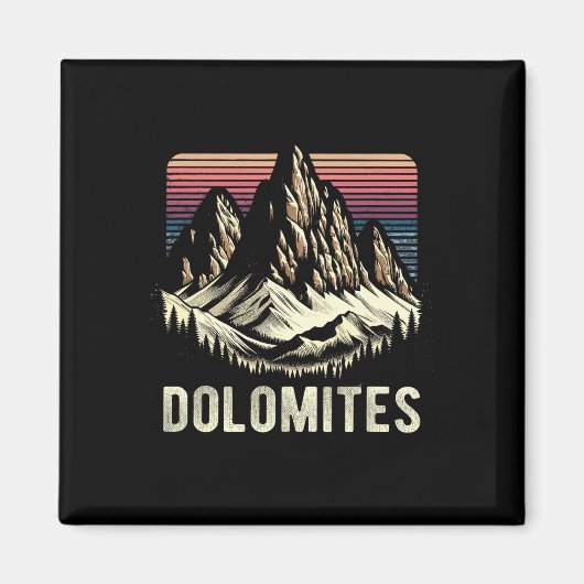 Dolomiten Berge Dolomitische Alpen Klettern Wander Magnet (Vorne)