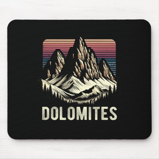 Dolomiten Berge Dolomitische Alpen Klettern Wander Mousepad (Vorne)