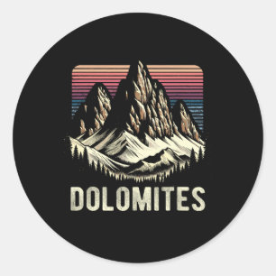 Dolomiten Berge Dolomitische Alpen Klettern Wander Runder Aufkleber