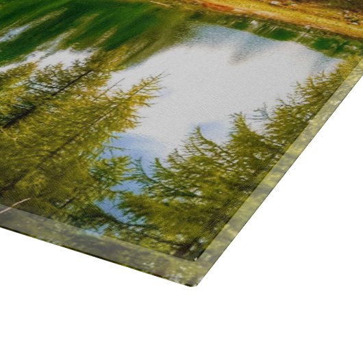 Dolomiten Berge Italien Atemberaubende Landschaft Schneidebrett (Ecke)