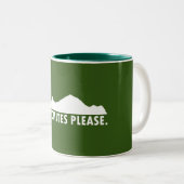 Dolomiten Bitte Zweifarbige Tasse (VorderseiteRechts)