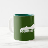 Dolomiten Bitte Zweifarbige Tasse (Vorderseite Links)
