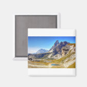 Dolomiten Drei Zinnen Magnet (Vorderseite/Rückseite)